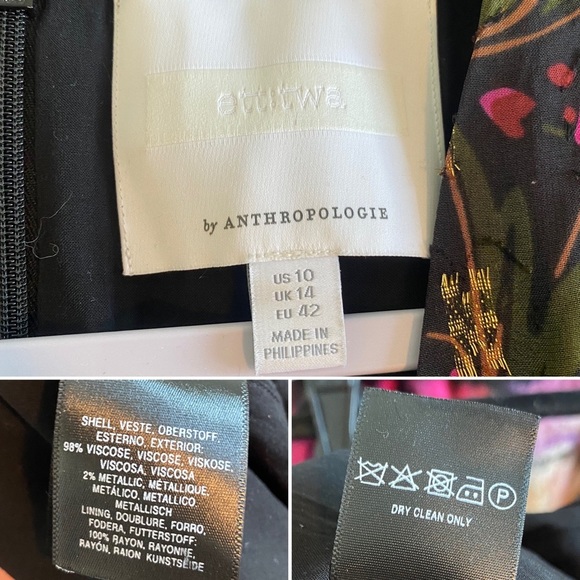 Anthropologie Floral Jumpsuit - Green and Pink - Picture 15 of 15